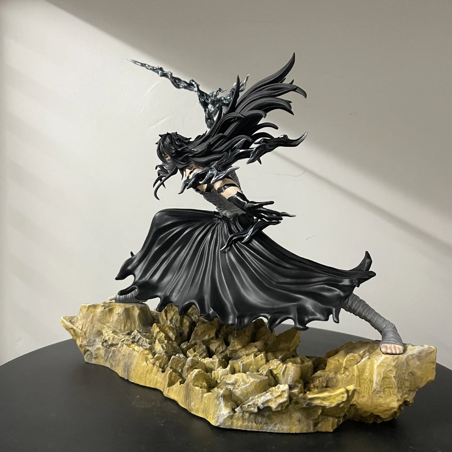 Bleach Anime Figurines Ichigo Kurosaki Final Getsuga Tensho Combat Figure Model Statue 24 CM