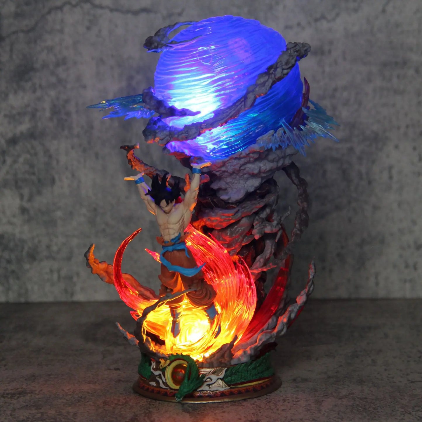 Goku LED Anime Figure, Spirit Bomb Dragon Ball Z, Dragon Ball Super Son Goku Figurines, Anime Gift 10 in