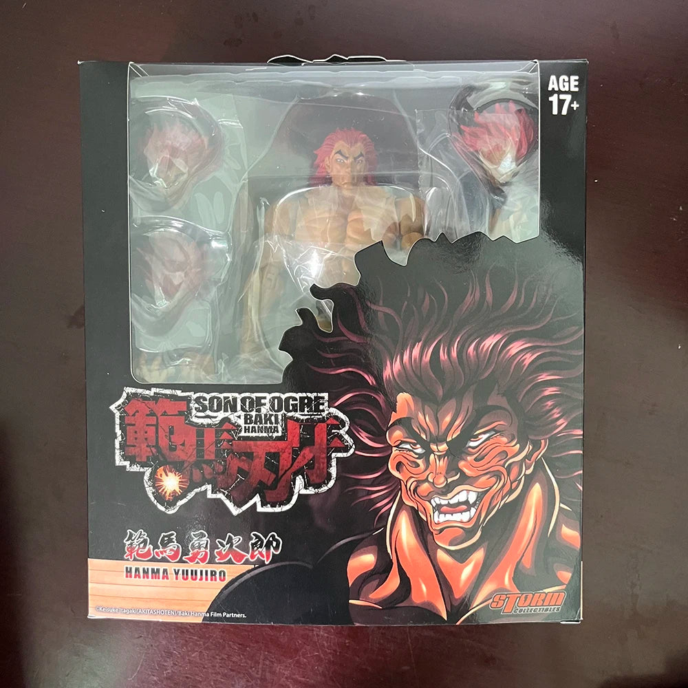 Hanma Yujiro and Baki Hanma Action Figure, Baki The Grappler Anime Figurines Son Of Ogre