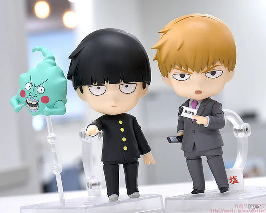 Mob Psycho 100 Mini Action Figure, Reigen Arataka Mobu Saiko Hyaku, Cute Kawaii ChibiAnime Figure Collector Toys 10 cm