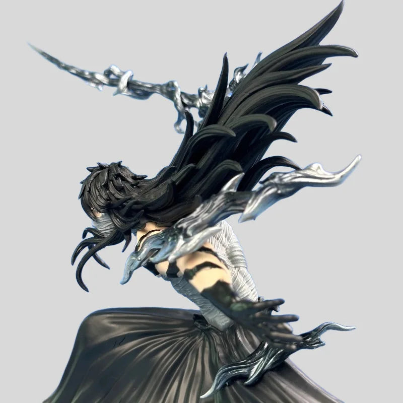 Bleach Anime Figurines Ichigo Kurosaki Final Getsuga Tensho Combat Figure Model Statue 24 CM