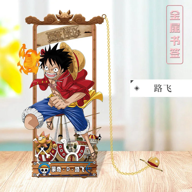 ONE PIECE Metal Bookmarks with Various Design Characters for Anime Fans