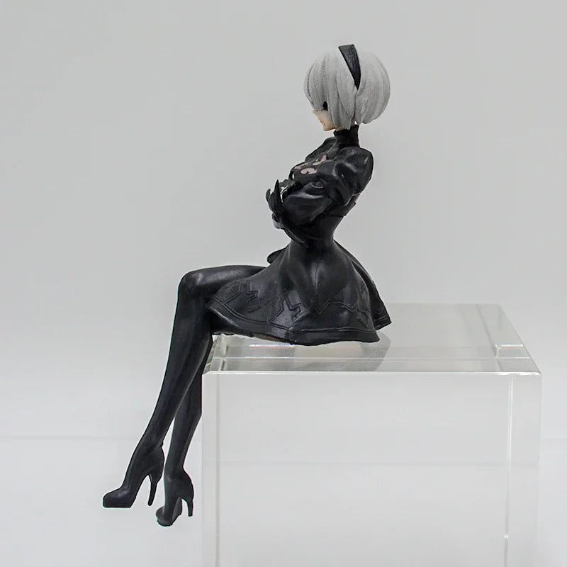 NieR:Automata Action Figures - YoRHa No.2 Type B (2B), 9S, and A2 - 15 CM Collectible Figurines