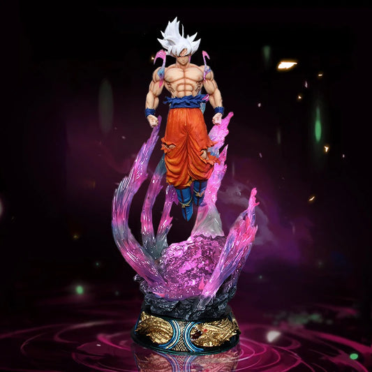 Son Goku Ultra Instinct Anime Figure, Super Saiyan Dragon Ball Anime Figurines 25cm