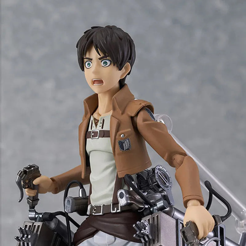 Eren Jaeger Action Figure, Attack On Titan Anime Figurines Holding Sword Detachable 17 CM