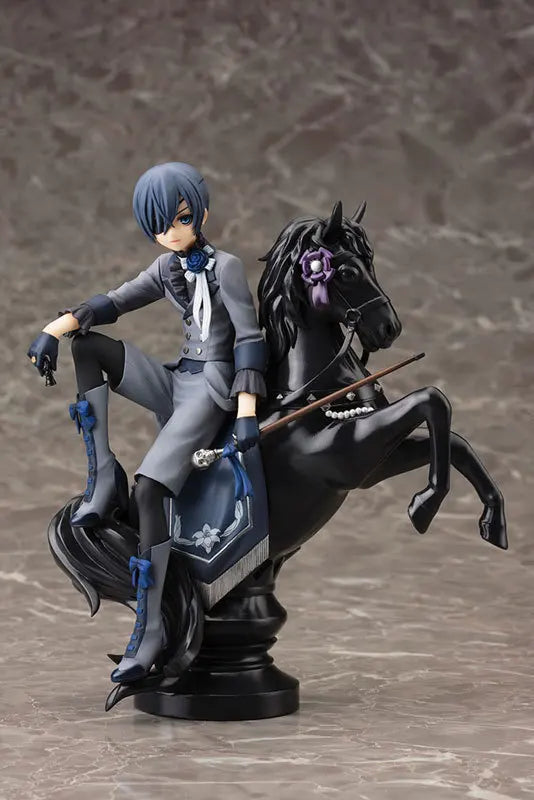 Ciel Phantomhive and Sebastian Michaelis Anime Figure, Black Butler Action Figurines