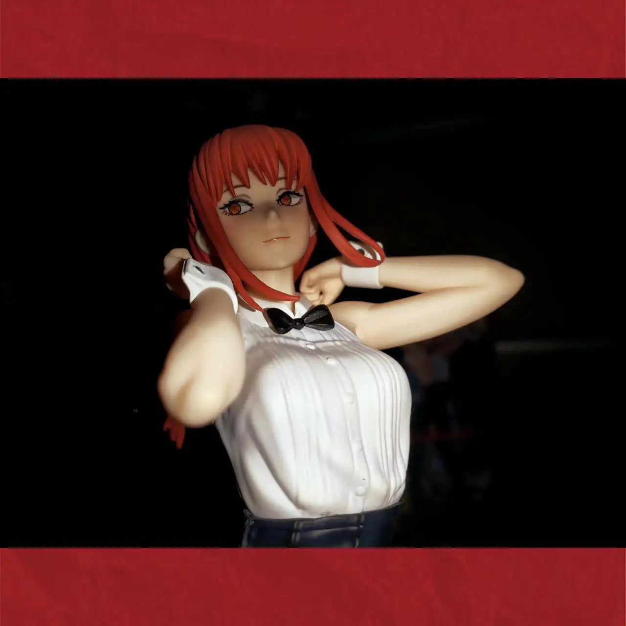 MAKIMA Anime Figure, Chainsaw Man Action Figurines PVC Statue 25 CM