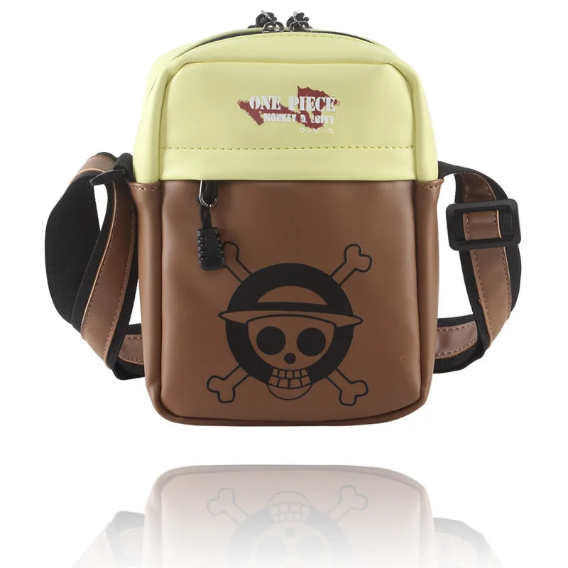 High-Capacity Multifunction Casual Shoulder Bag Apparel: Anime Dragon Ball, Demon Slayer, One Piece, Naruto, Attack on Titan