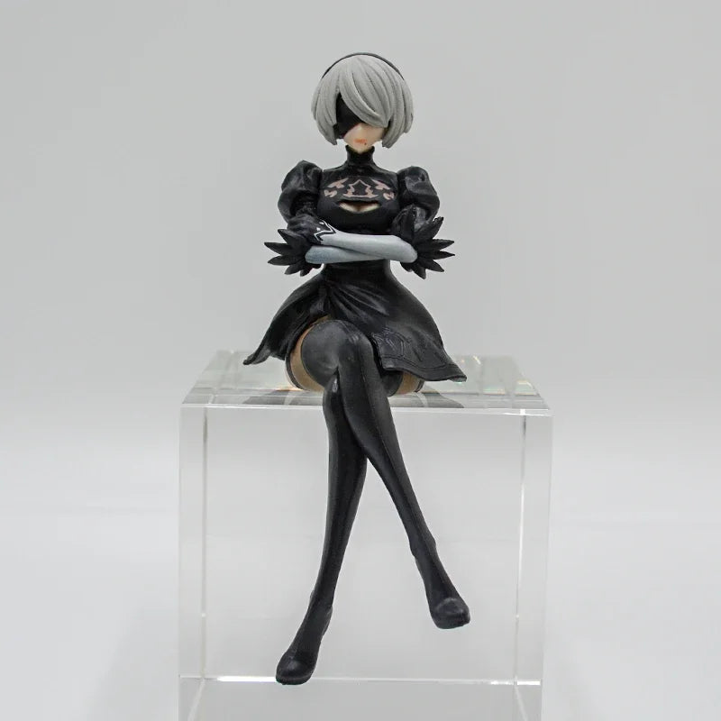 NieR:Automata Action Figures - YoRHa No.2 Type B (2B), 9S, and A2 - 15 CM Collectible Figurines