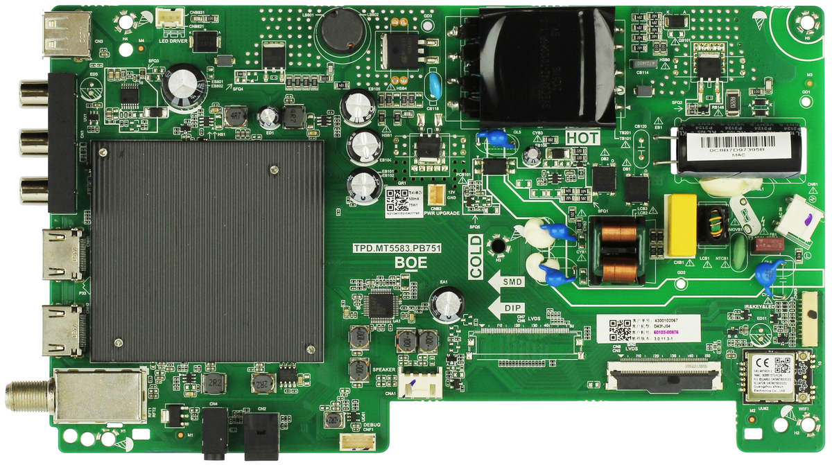 Vizio 60103-00876 Main Board/Power Supply for D43F-J04 (LBNFC8O Serial) Otarealm