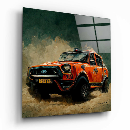 Racer Glass Wall Art || Designer Collection