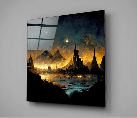Lost City Glass Wall Art || Designer Collection