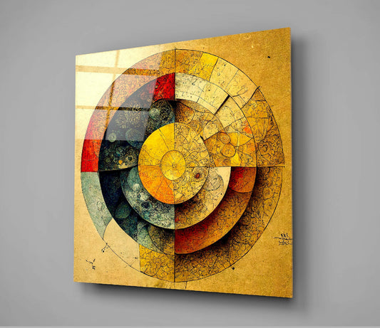 Circles Glass Wall Art || Designers Collection