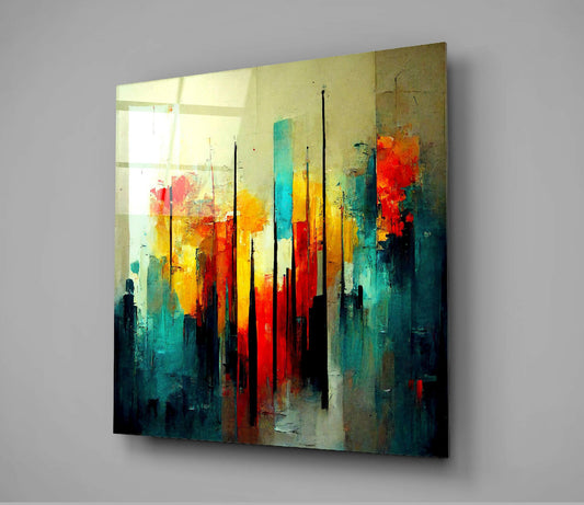City Silhouette Glass Wall Art || Designers Collection