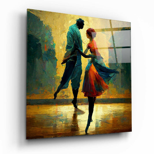Dancing in the Rain Glass Wall Art || Designers Collection