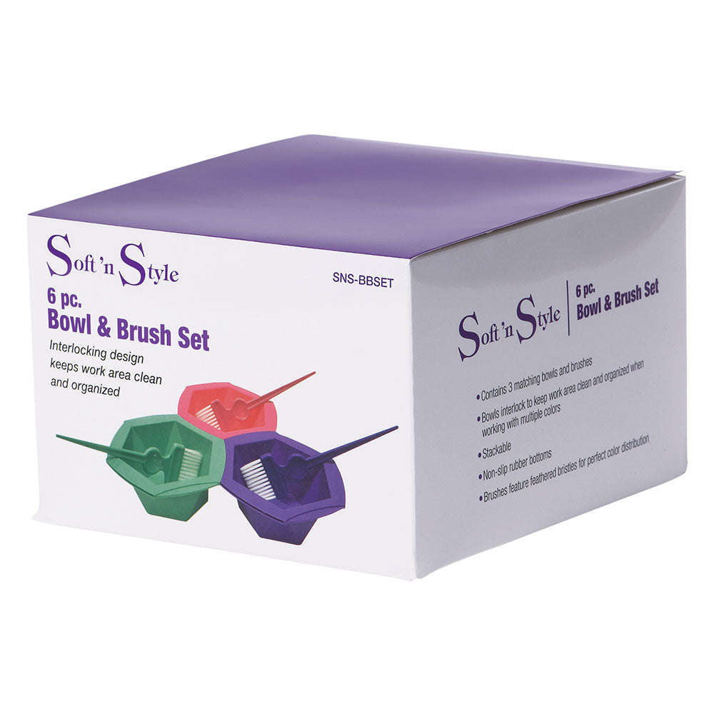 Soft 'N Style Interlocking Bowl and Brush Set Otarealm
