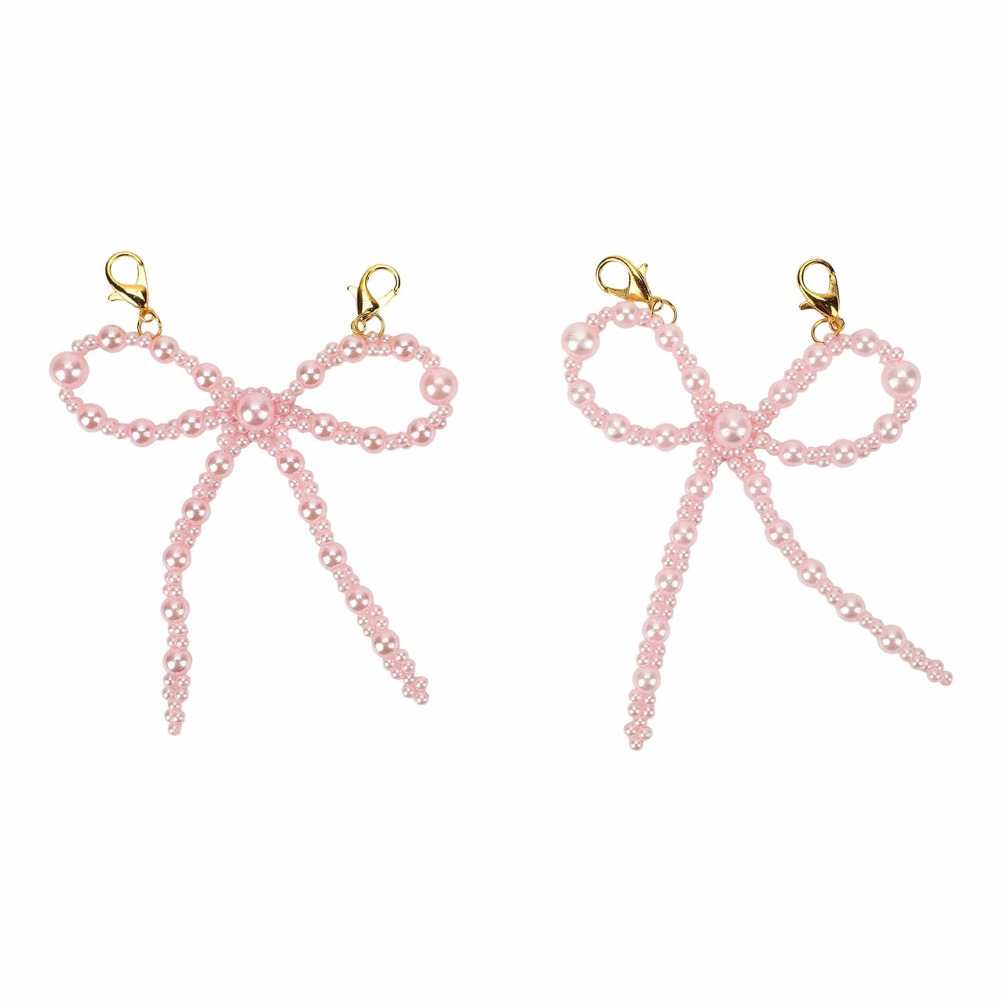Shoe Charm Set - Pink Pearl Bows Otarealm
