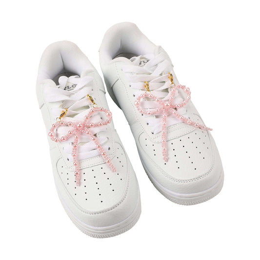 Shoe Charm Set - Pink Pearl Bows Otarealm