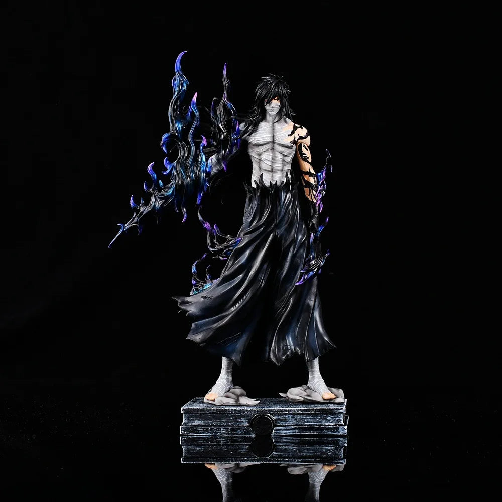 Final Getsuga Tensho Kurosaki Ichigo Anime Figurine, Tensa Zangetsu Bleach Action Figures Statues 33 CM