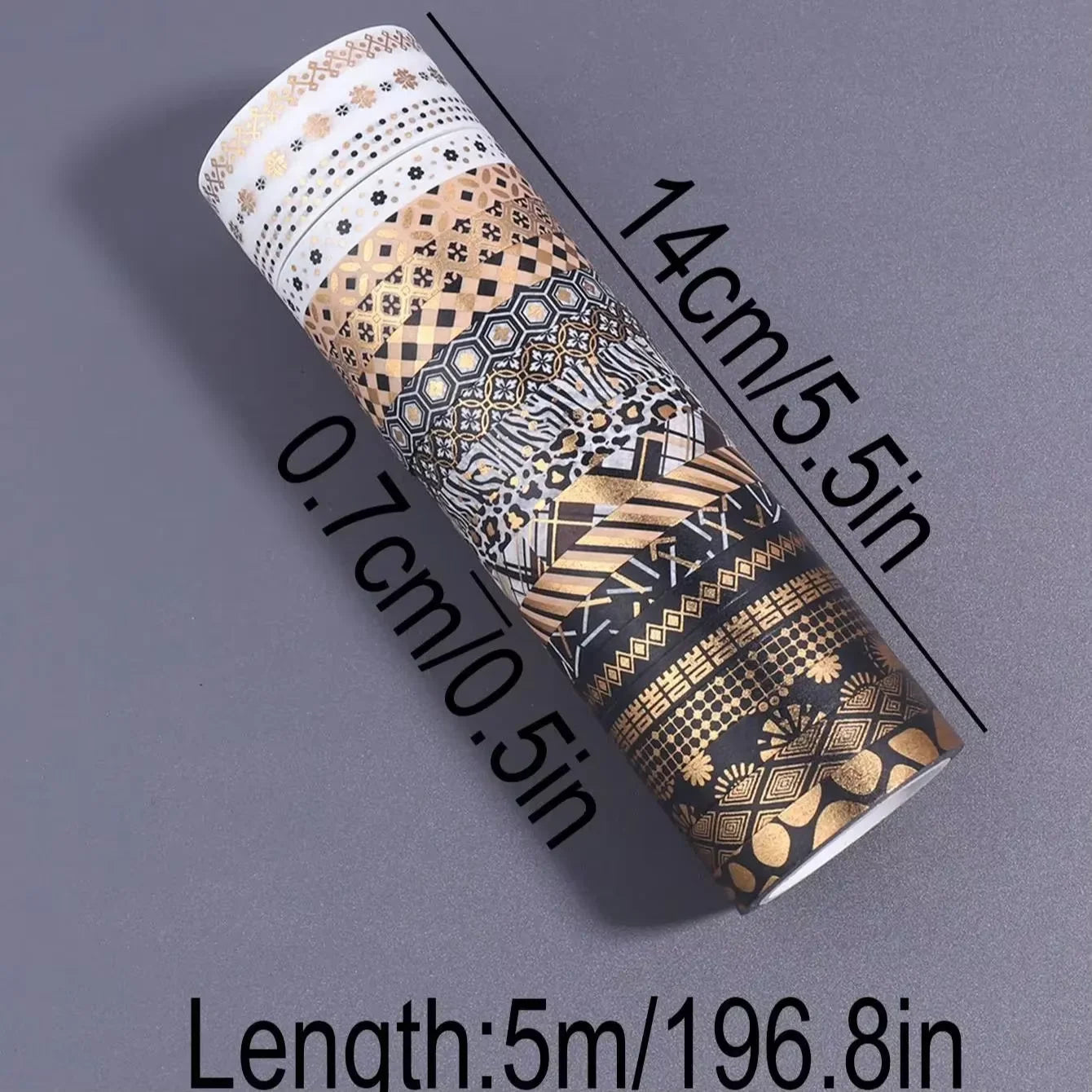 20 Rolls Galaxy Washi Tape Set – Starry Sky & Planet Designs with Gold & Silver Foil Design for Scrapbooking, Journals & DIY Crafts