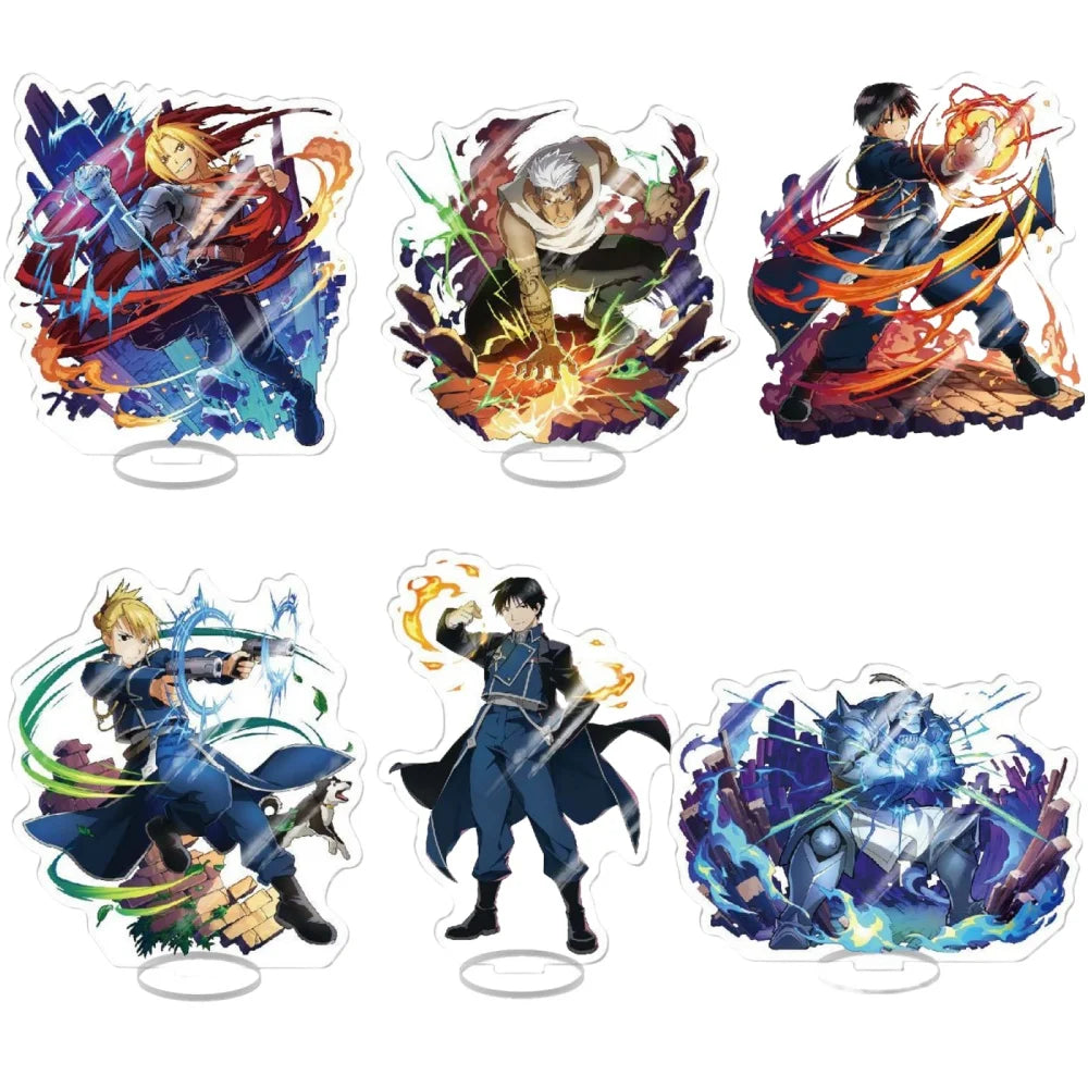 NEW Anime Fullmetal Alchemist Acrylic Stands Model Figure, Multiple Variations of Anime Acrylic Style Figurines 15 cm