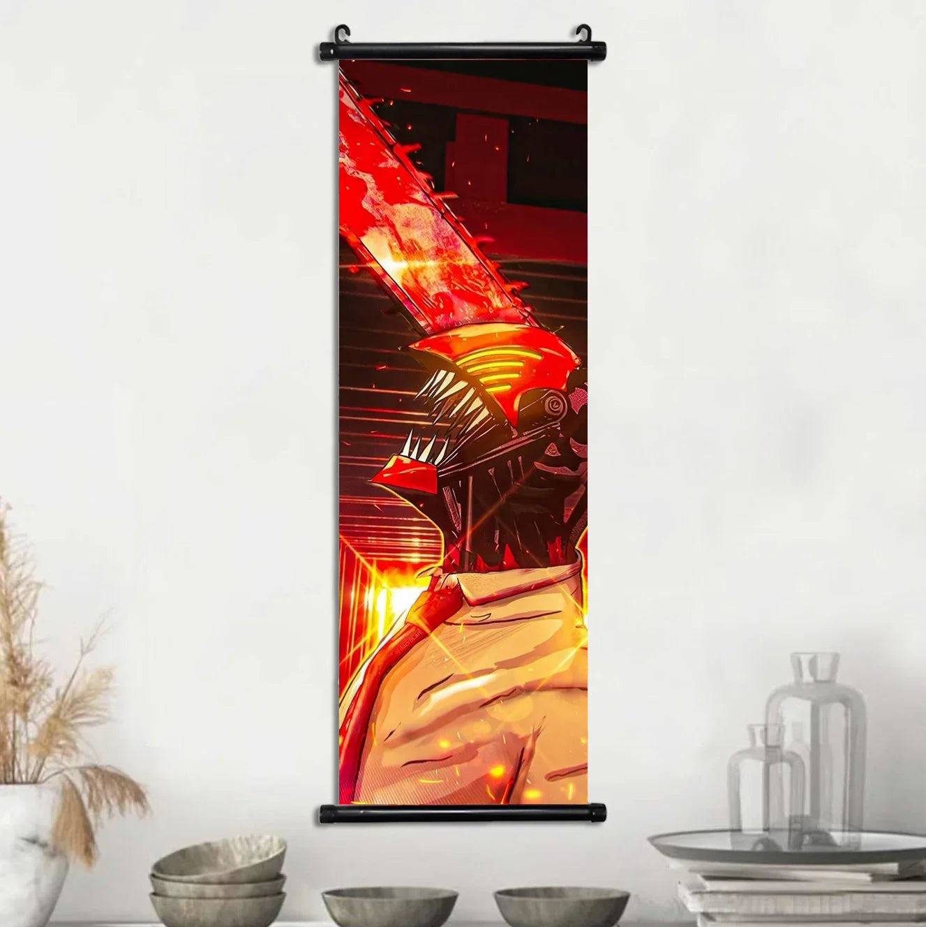 Chainsaw Man Anime Canvas Scrolls Collection, Wall Art Hanging Print Poster Home Decor