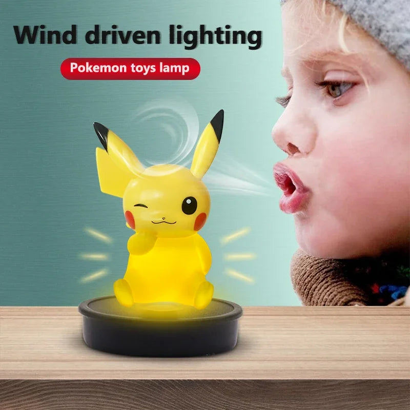 Pokemon Night Light Anime Dolls, Pikachu Eevee Jirachi Bulbasaur Psyduck Bedroom Bedside LED Lights Room Decor Kids Toys