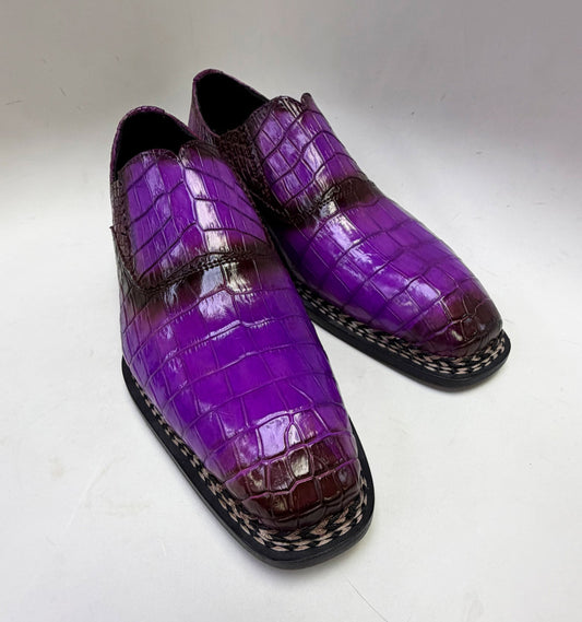 Maurice San Francisco Custom Made Alligator Shoe - Purple