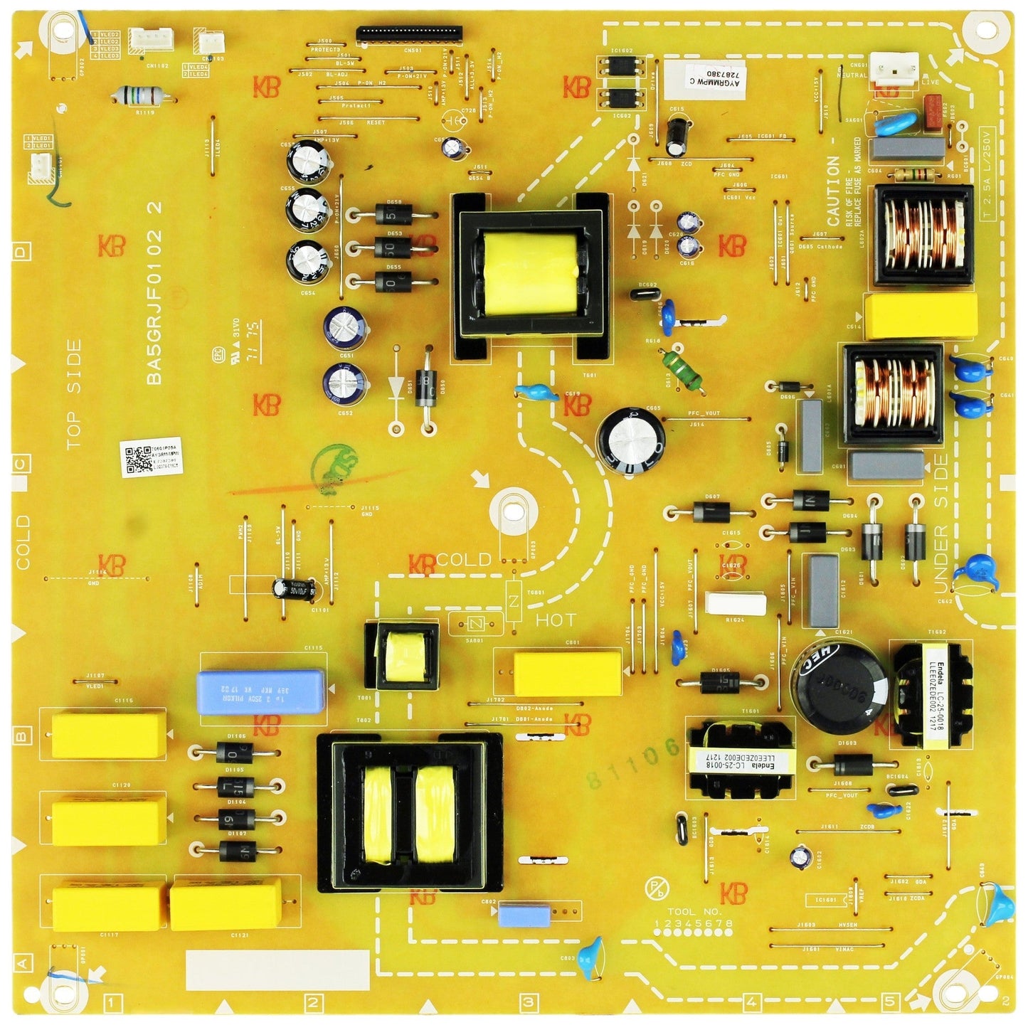 Sanyo AYGRMMPW-001 Power Supply Board for FW55D25F B (DS9 Serial Only) Otarealm