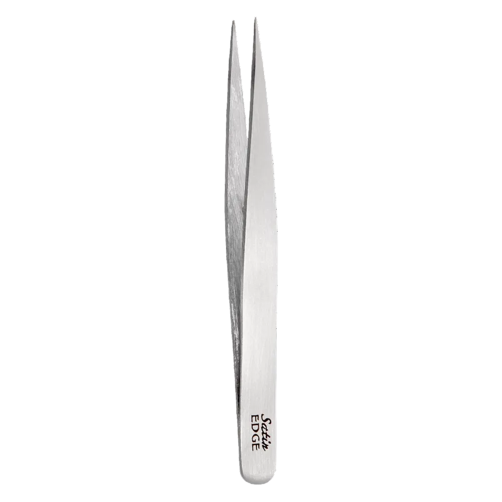 Satin Edge Point Tweezer