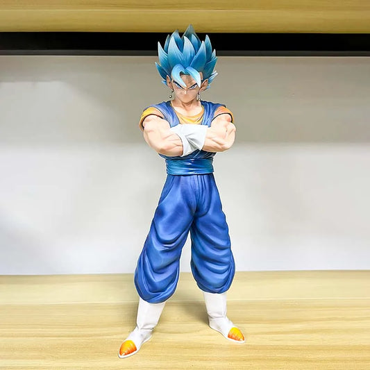 Vegito and Gogeta Anime Figurines, Swapable Super Saiyan and Blue Heads Dragon Ball Super GT 30 CM