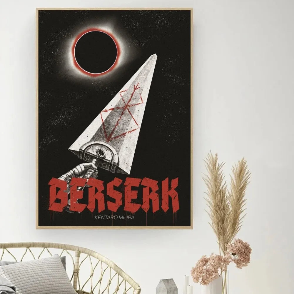 Berserk Posters, Anime Poster DIY Vintage Movie Poster Wall Art