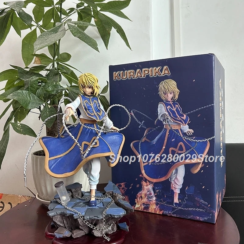 Kurapika Judgment Chains Anime Figure, Hunter x Hunter Figurines Model Statue Collectibles 33 cm