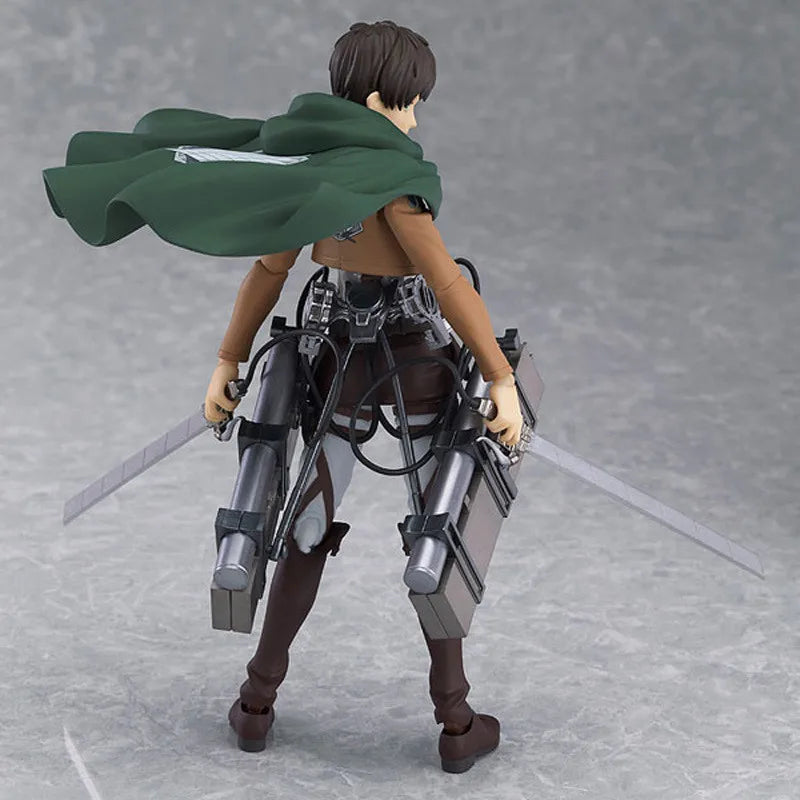 Eren Jaeger Action Figure, Attack On Titan Anime Figurines Holding Sword Detachable 17 CM