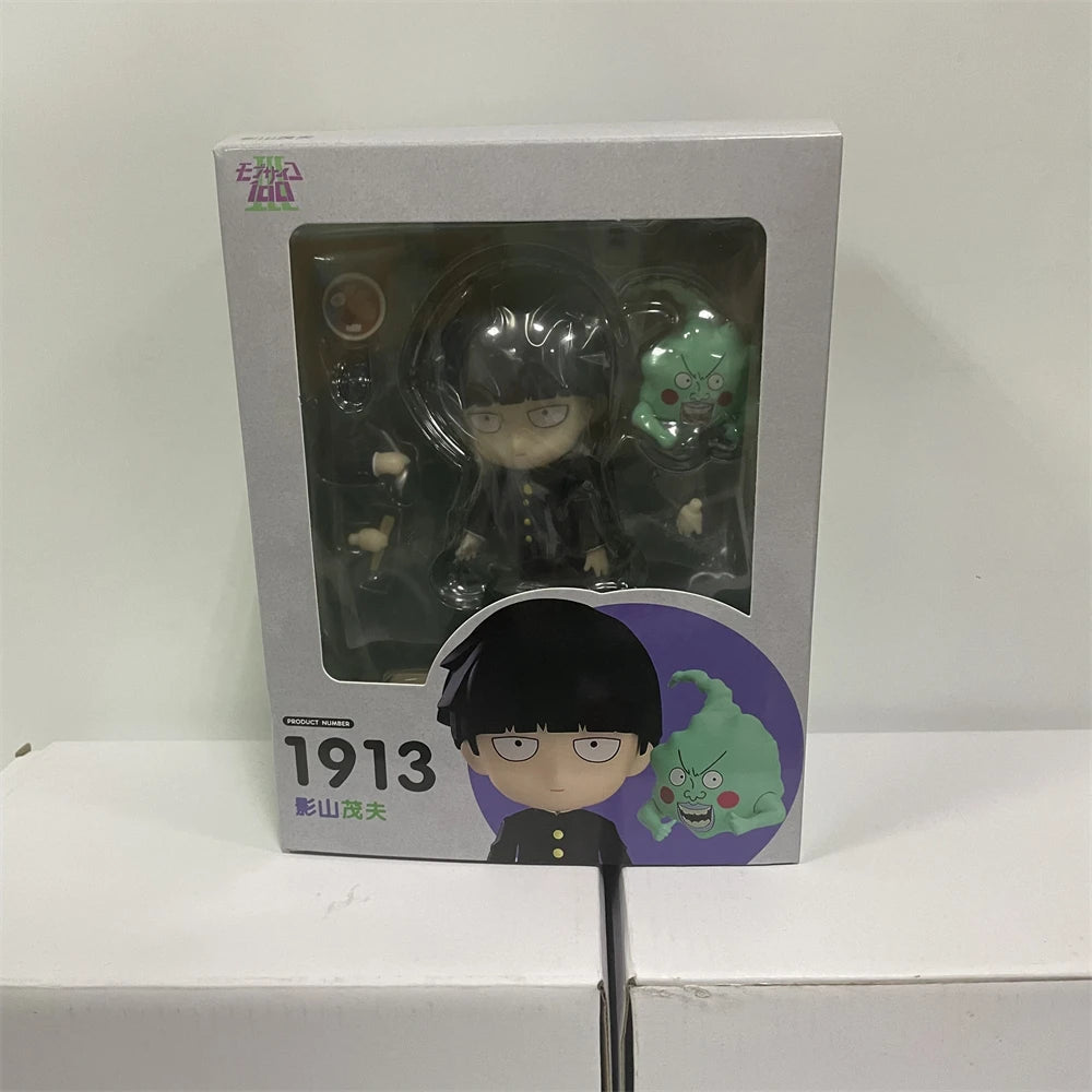 Mob Psycho 100 Mini Action Figure, Reigen Arataka Mobu Saiko Hyaku, Cute Kawaii ChibiAnime Figure Collector Toys 10 cm