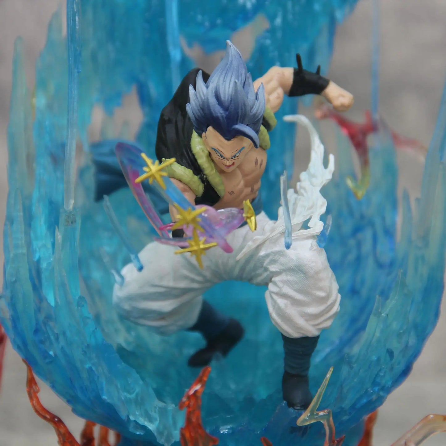 Gogeta Super Saiyan Blue Anime Figurine, Dragon Ball Super Action Figures Collection Toy Gift 28 cm