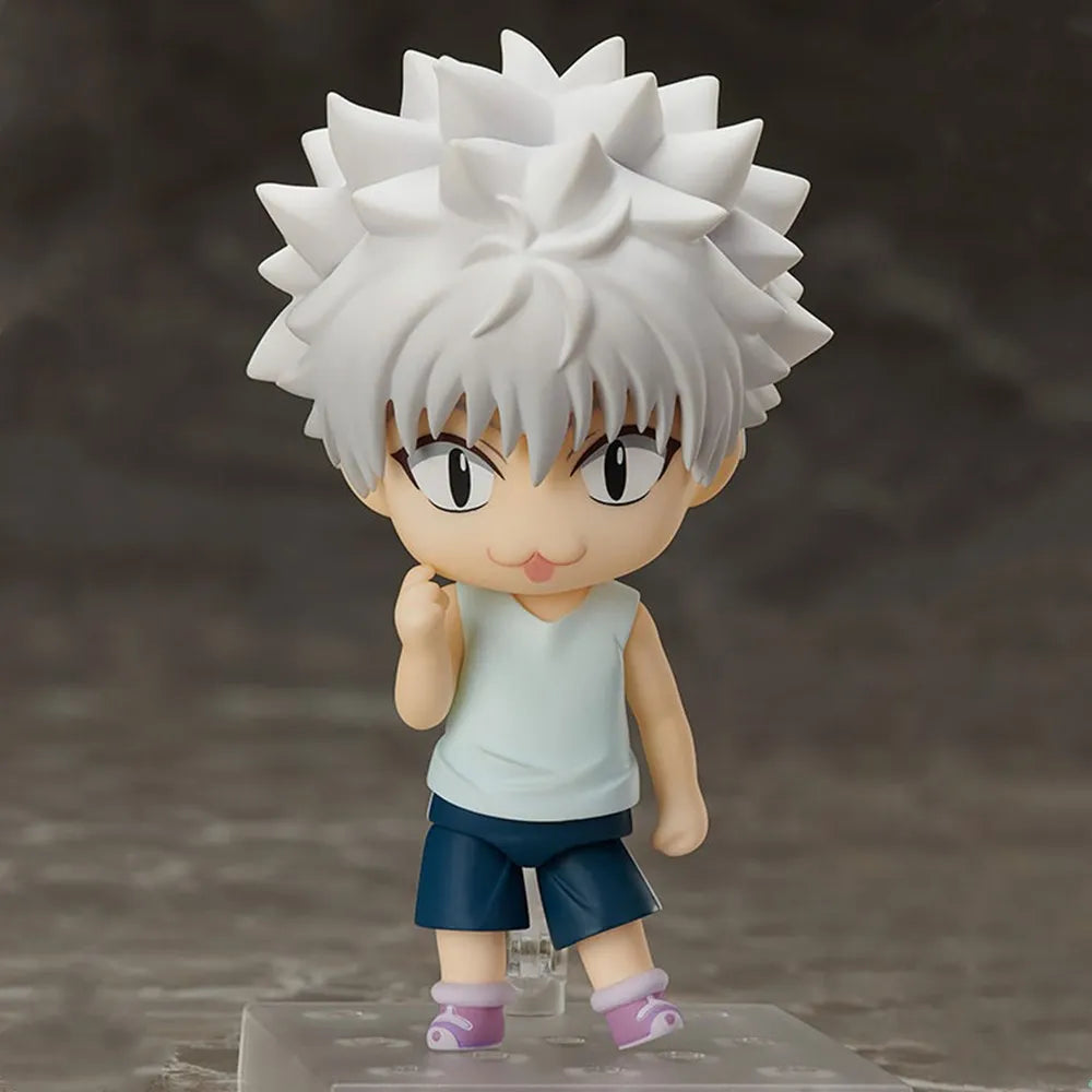 Cute Hunter X Hunter Anime Figurines, Kawaii Chibi Anime Figures, Chrollo Lucilfer, Kurapika, Gon Freeces. Killua Zoldyck PVC Action Toys 10 CM