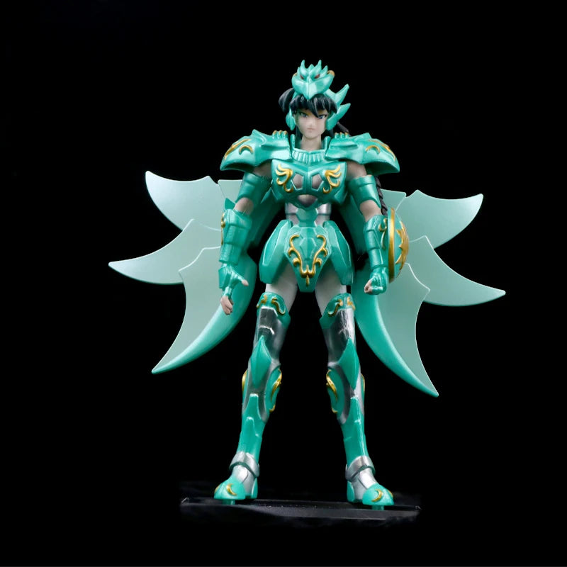 Saint Seiya Anime Figurines, Shiryuu Hyoga Shun Ikki Action Figures Knights Of Zodiac 19 CM