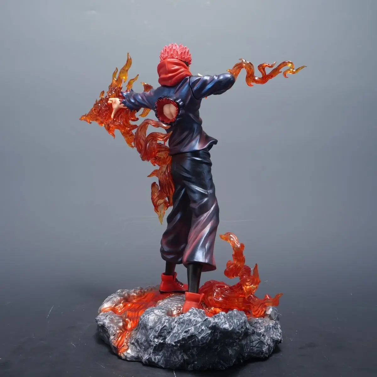Ryomen Sukuna Anime Figure, Jujutsu Kaisen Kamino Divine Flame Arrow Action Figurines Statue 30 CM