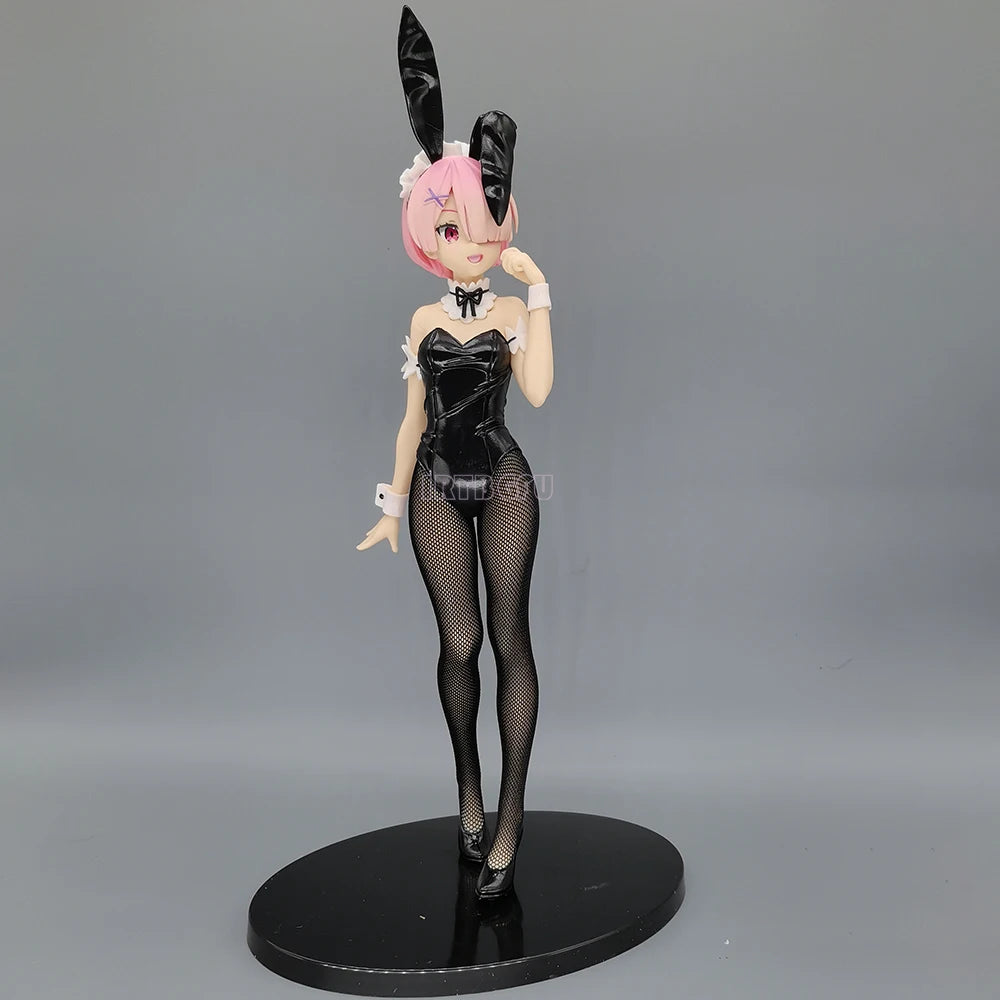 Rem and Ram Twins Bunny Outfit Anime Figurines, Re:ZERO Starting Life in Another World Action Figures
