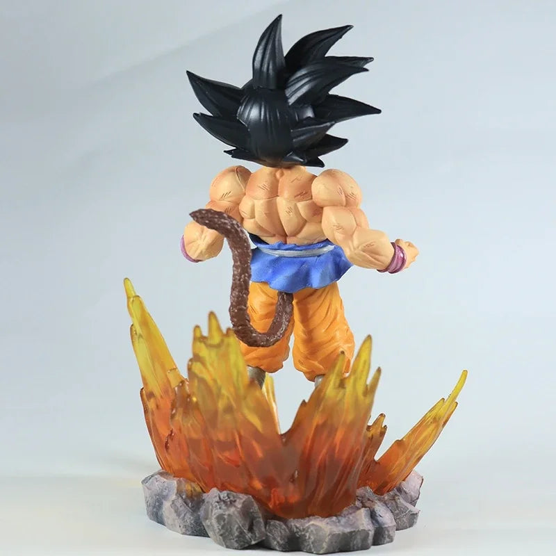 Kid Goku Dragon Ball Anime Figure, Z Super Kai Ape Black Hair Figurines 19cm