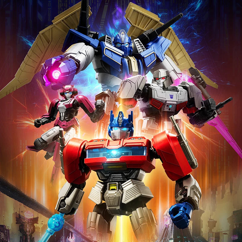 Transformers Action Figures Collections, Nemesis Optimus Prime Bumblebee Mirage Megatron Scourge