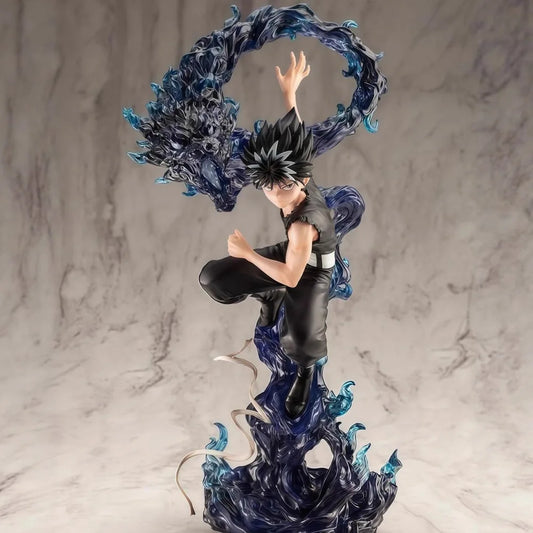 YuYu Hakusho Hiei Dark Figure Anime Collectible Statue with Evil Eye Desktop Decoration 24 CM