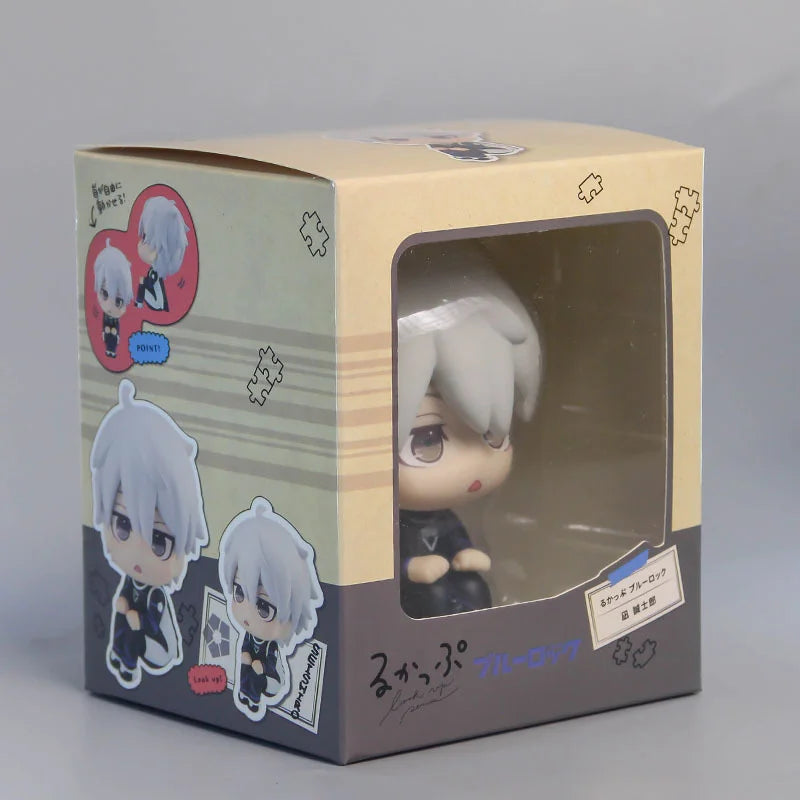 BLUE LOCK Cute Mini Figurines, Isagi Yoichi Chigiri Hyoma Nagi Seishiro Action Figures, Kawaii PVC Toys for Collector 10cm