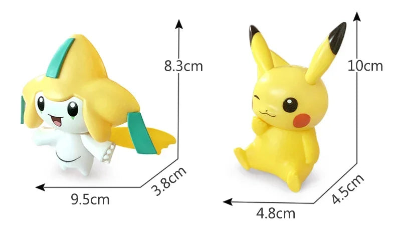 Pokemon Night Light Anime Dolls, Pikachu Eevee Jirachi Bulbasaur Psyduck Bedroom Bedside LED Lights Room Decor Kids Toys