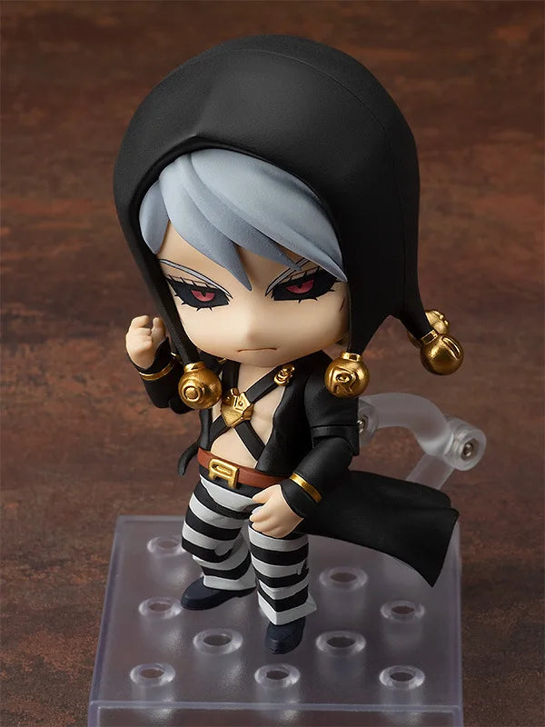 CUTE JOJO's Bizarre Adventure Anime Figures, Kawaii Chibi Guido Mista, Risotto Nero, Kars, Kujo Jotaro Action Figure PVC Toys Doll 10 cm