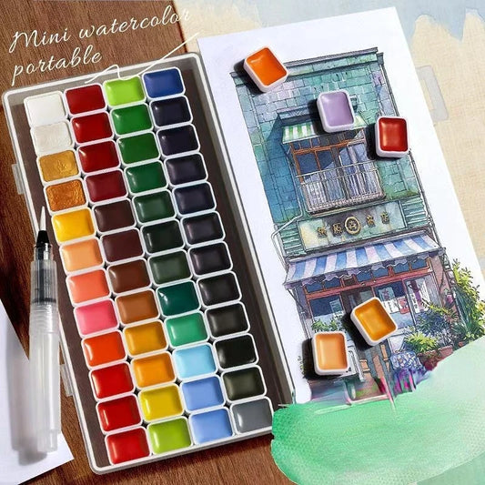 Artist Watercolor Paint 130/98/60/24 Colors Art Set Professional Drawing Pigment Art Supplies