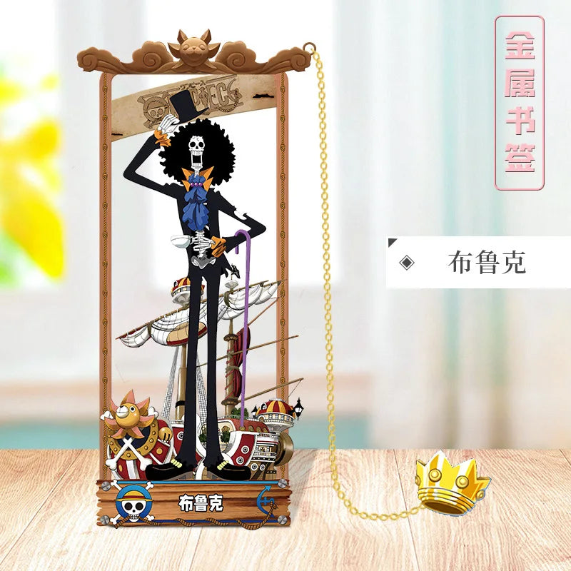 ONE PIECE Metal Bookmarks with Various Design Characters for Anime Fans
