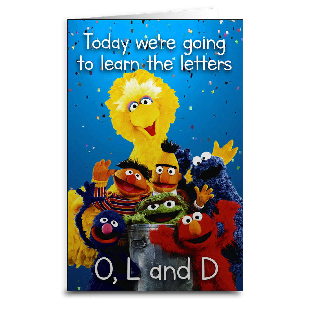 Sesame Street "You're Old" Birthday Greeting Card Otarealm
