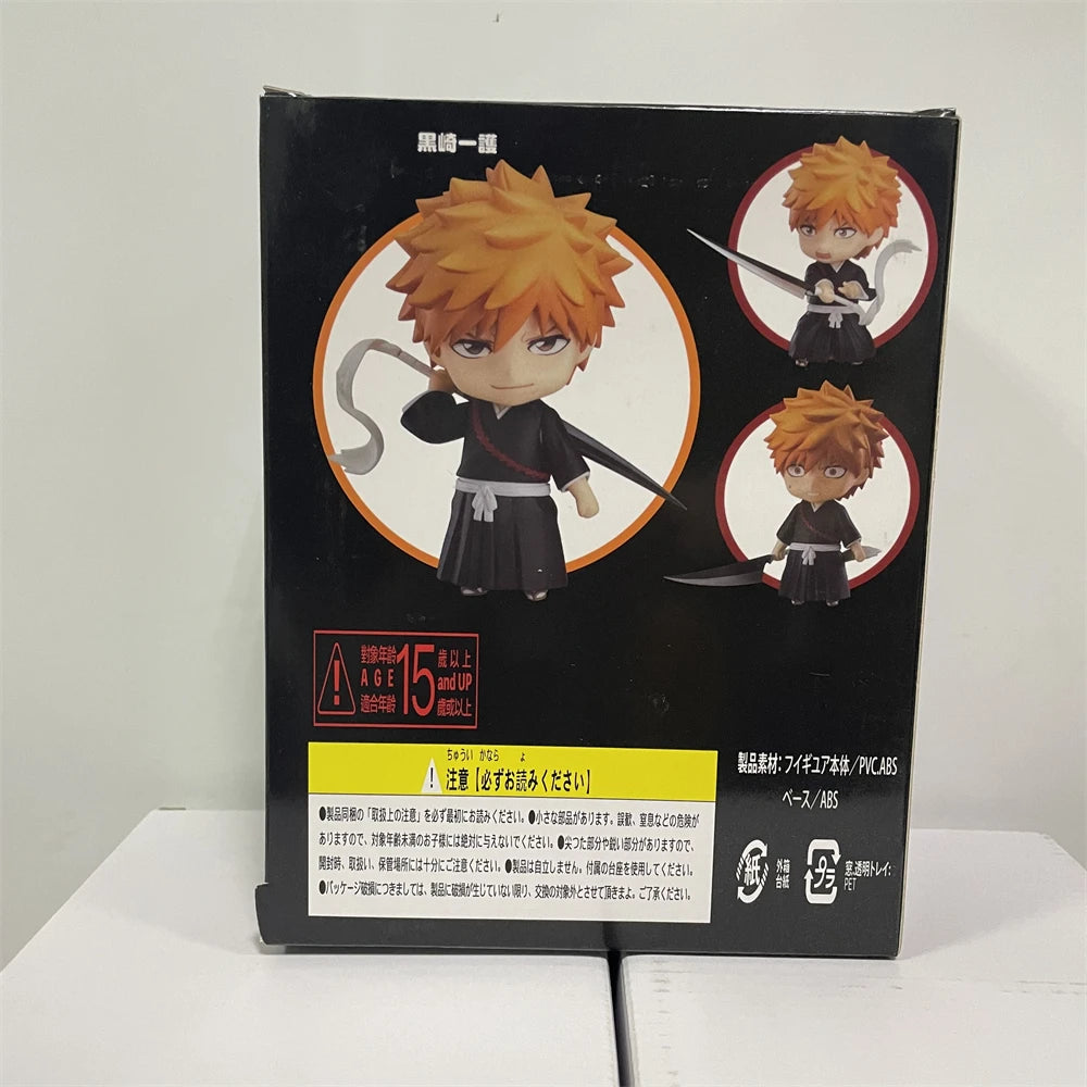 Bleach Kawaii Cute Mini Anime Figurines, Hitsugaya Toushirou, Ichigo Kurosaki, Chibi Figures 10cm